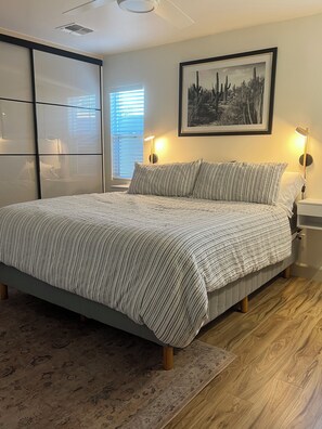 2 habitaciones, tabla de planchar con plancha, wifi y ropa de cama 