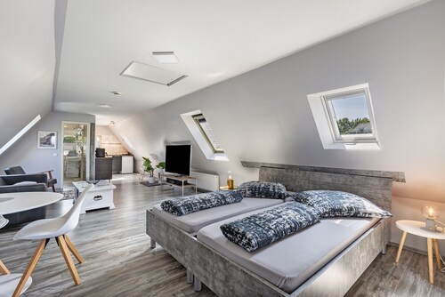Ferienwohnung 'Klein Amerika' mit  Balkon und WLAN