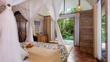 One Bedroom Villa with Hammock | Minibar, free WiFi, bed sheets