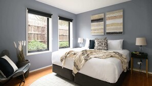 2 bedrooms, iron/ironing board, WiFi, bed sheets