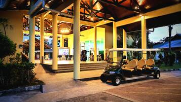 Front of property – evening/night