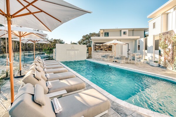 Una piscina climatizada