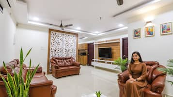 Área de estar no saguão