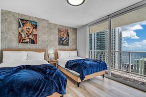 2 bedrooms, iron/ironing board, travel crib, free WiFi