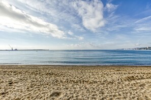 Vlak bij het strand