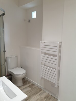 Shower, hair dryer, towels - Studio Apartment "5 - 3 Min Du Futuroscope" with Wi-Fi (Chasseneuil du Poitou)