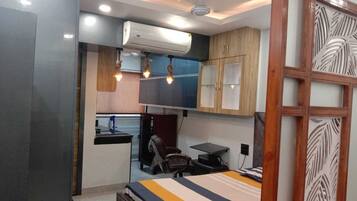 1 sovrum, strykjärn/strykbräda, wi-fi och sängkläder