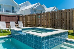 Una piscina riscaldata