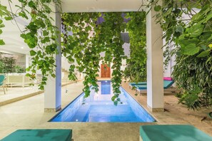 Outdoor pool - Modern style 3 bedrvilla, 12m pool, 700m beach (Bali)