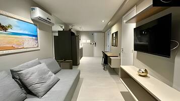 Apartment | Living area | 43-inch Smart TV with digital channels