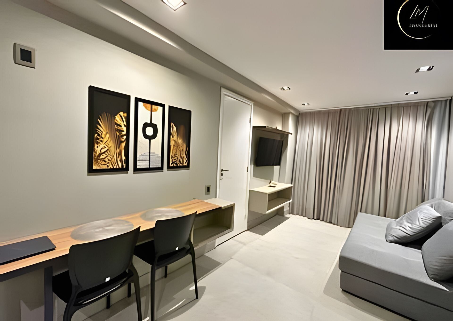 Apartment | Living area | 43-inch Smart TV with digital channels