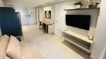Apartment | Living area | 43-inch Smart TV with digital channels