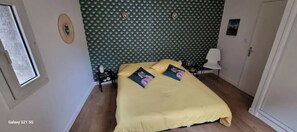 1 غرفة نوم وواي فاي وملاءات أسرّة