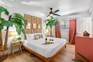 1 habitación, tabla de planchar con plancha, wifi gratis y ropa de cama 
