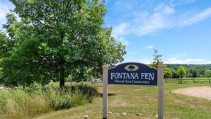 Schild für die Fontana Fen Naturschutzorganisation.