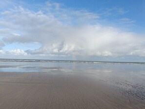 Vlak bij het strand