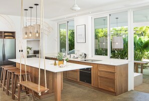 Fridge, microwave, oven, stovetop - Family 4BR stunning villa in Cabarete beach (Cabarette)