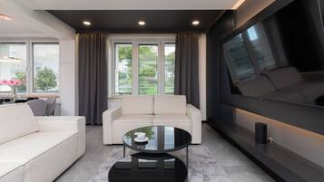 Departamento, 1 habitación, balcón | Sala de estar