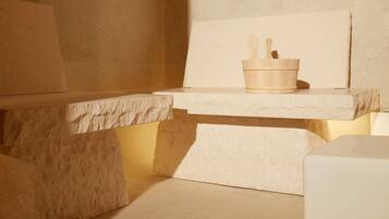 Salas de tratamiento para parejas, sauna y baño de vapor