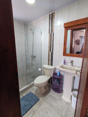 Towels, soap, toilet paper