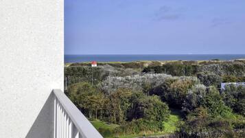 Quarto superior, 1 cama de casal, sacada, vista para o oceano | Frigobar, escrivaninha, Wi-Fi de cortesia