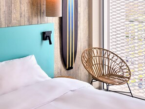 Chambre Standard, 1 lit double, balcon, vue océan