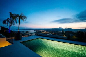A heated pool