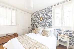 2 slaapkamers, een strijkplank/strijkijzer, gratis wifi, beddengoed