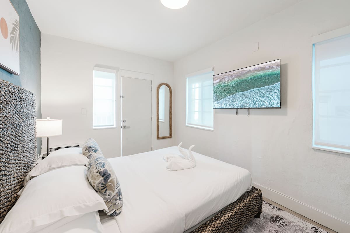 In-room safe, blackout curtains, iron/ironing board, cots/infant beds