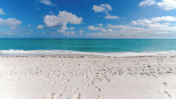 A beach with white sand and turquoise water under a clear blue sky. - PRAIA Hotel Boutique Miami Beach (Miami Beach)