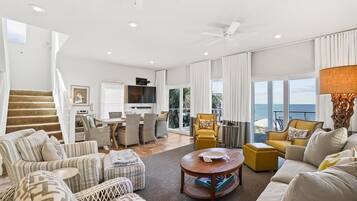 Smart TV, books, stereo