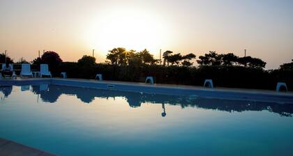 6-guest apartment, pool and beach, one step from Capo d'Orlando.