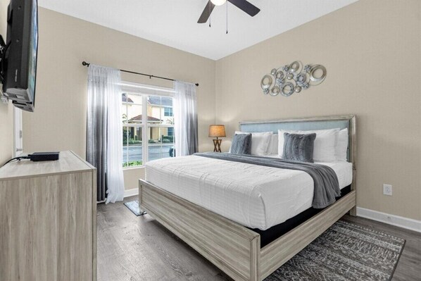 4 bedrooms, iron/ironing board, travel crib, WiFi