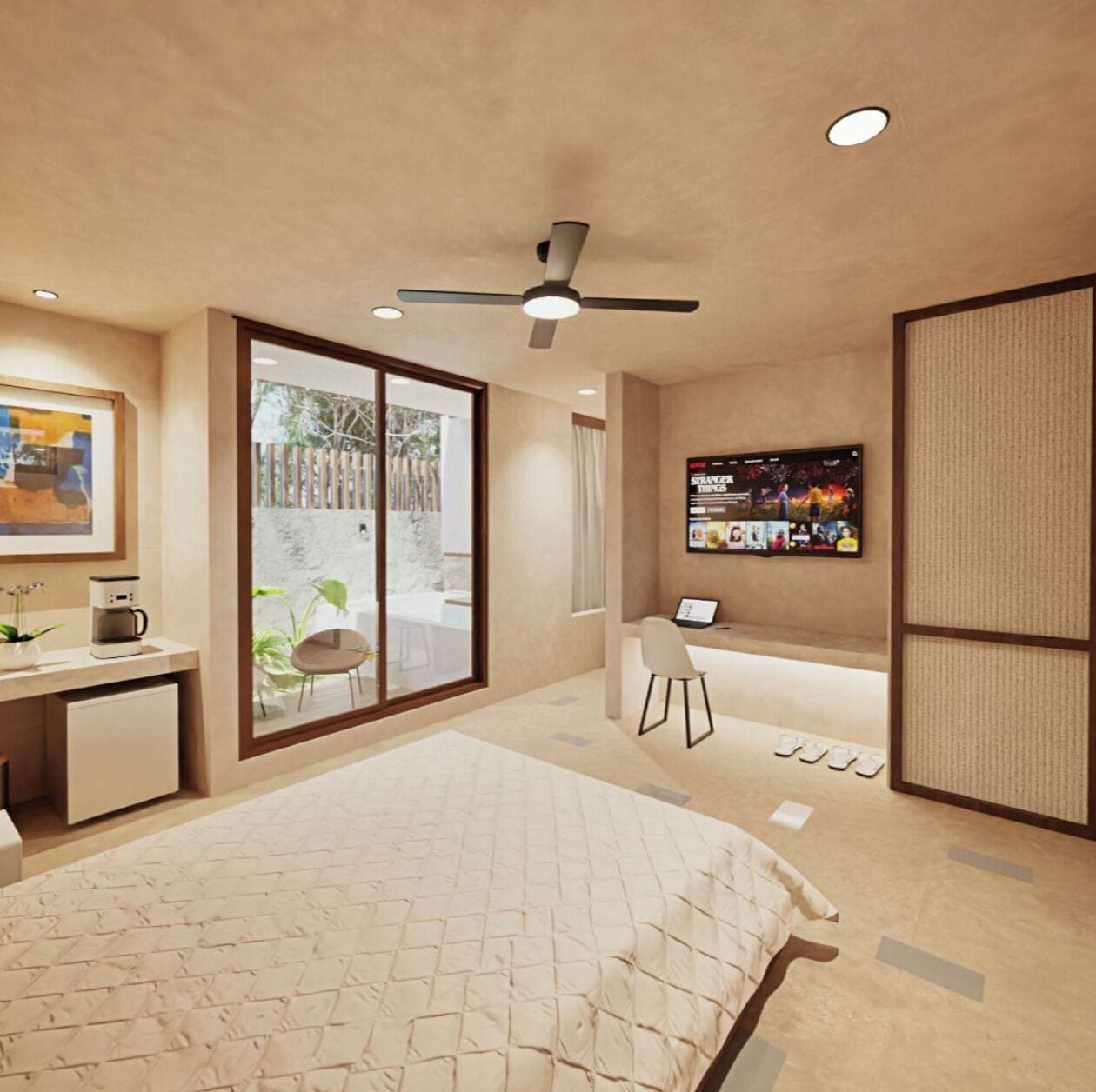 슈피리어룸 | 각각 다른 스타일의 인테리어, 각각 다르게 가구 비치, 책상, 무료 WiFi