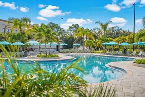 A heated pool - Epic Universe Penthouse Vacation Condo, Near the Parks - 2014 (Orlando)