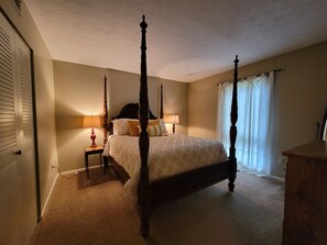 2 bedrooms, bed sheets