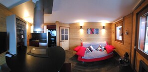 Interior - Apartment 5 ppl, balcony with a mountain view, close from ski slopes (Doucy)
