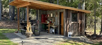 The Raven's Nest Teepee . Nestled in the Selkirk Mountain range, in Naples Idaho