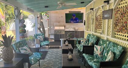 Tropical Paradise Home Steps to Beach Heated Pool Game Rm Singer Island Retreat!