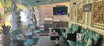 Tropical Paradise Home Steps to Beach Heated Pool Game Rm Singer Island Retreat!