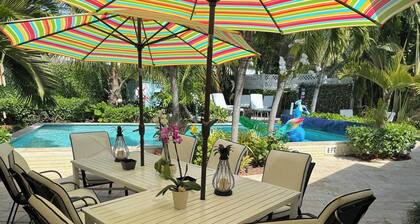 Tropical Paradise Home/ Steps to Beach/ Heated Pool/ Game Room/ Top Rated!