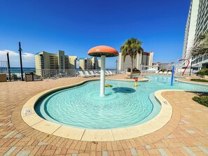 A heated pool