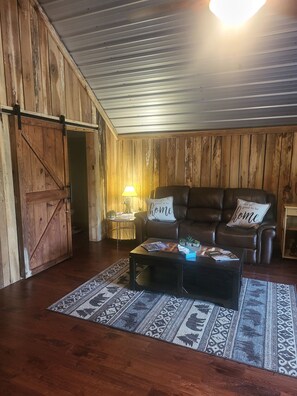 Smart TV, fireplace, video games