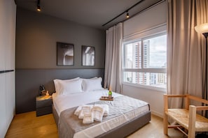 อพาร์ทเมนท์ | 1 ห้องนอน, ตู้นิรภัยในห้องพัก, ห้องพักตกแต่งอย่างมีเอกลักษณ์