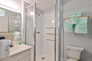 Shower, towels