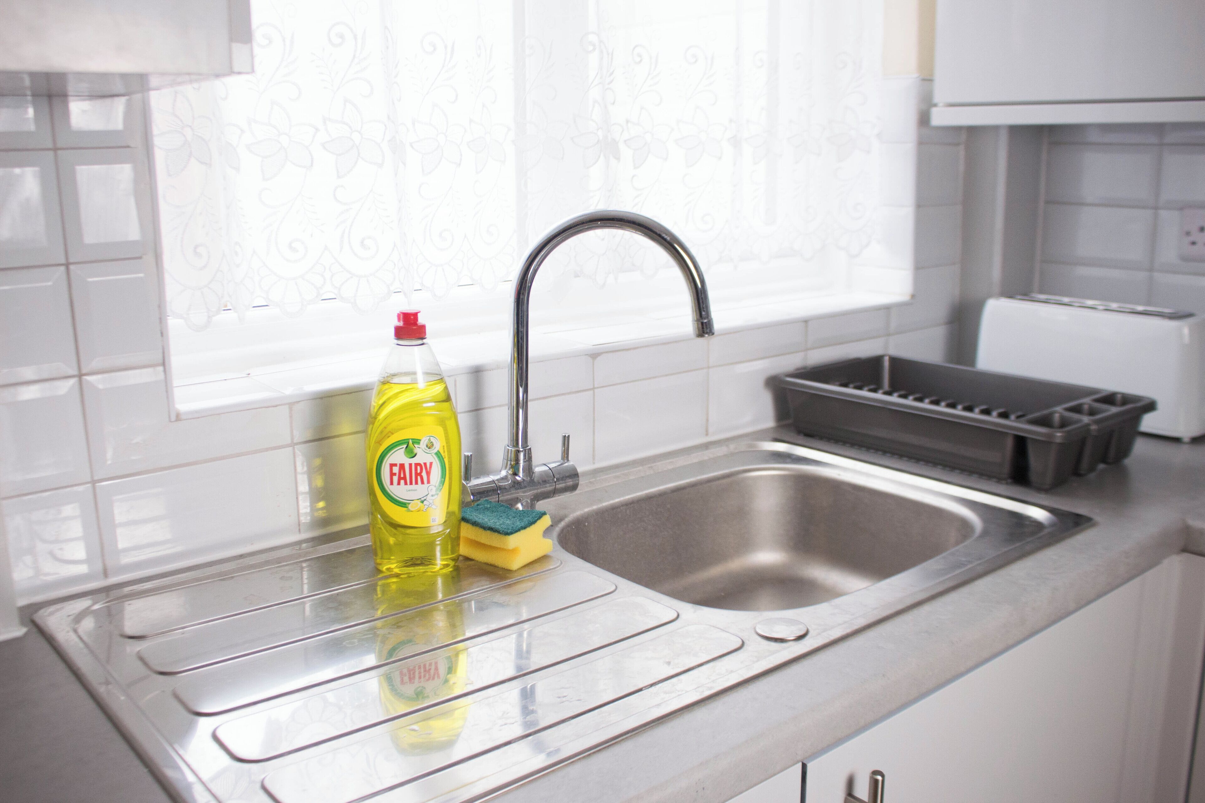 Fridge, microwave, oven, electric kettle