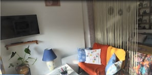TV connectée, lecteur de DVD, livres
