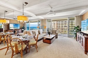 TV - Ocean View steps from beach, dining, shopping 511 (Lahaina)