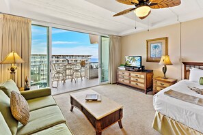 TV - Ocean View steps from beach, dining, shopping 1215 (Lahaina)