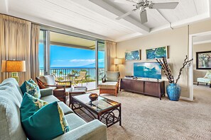 TV - Ocean View steps from beach, dining, shopping 857 (Lahaina)